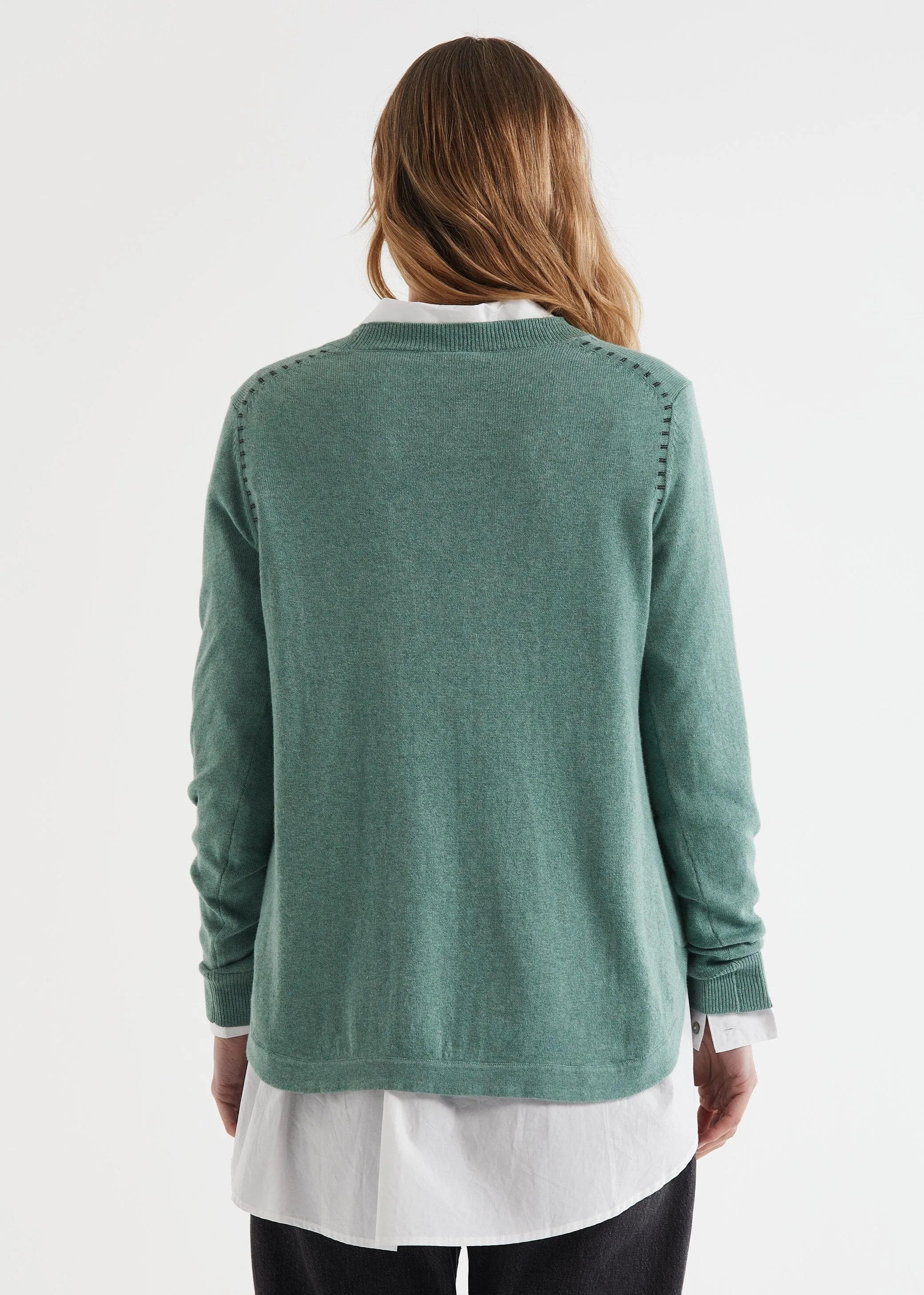 ZAKET & PLOVER Essential Shirt Bottom Knit - Moss