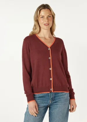 ZAKET & PLOVER Essential V Cardi - Shiraz