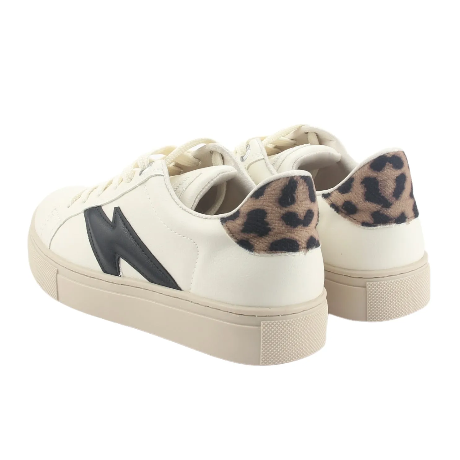 Zapatilla Via Marte Mujer 082-002-04 Beige Casual