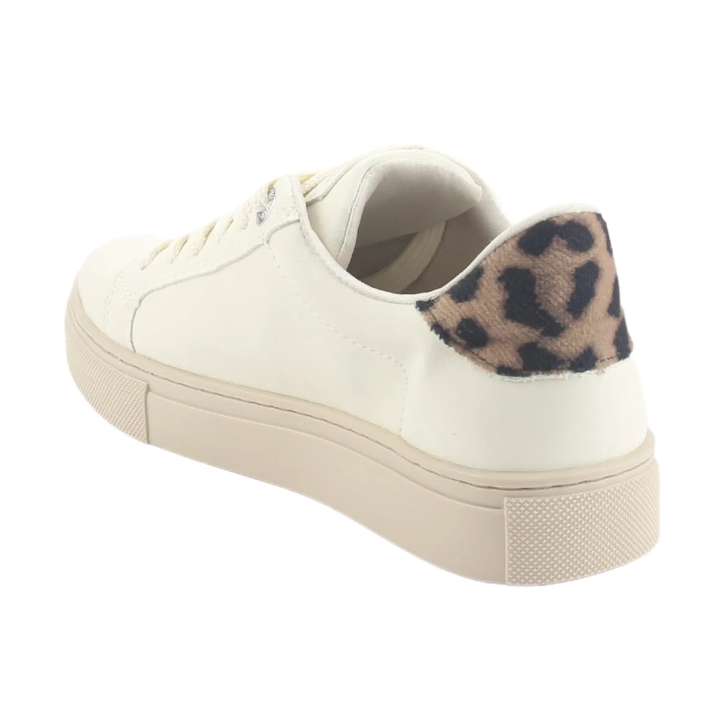 Zapatilla Via Marte Mujer 082-002-04 Beige Casual