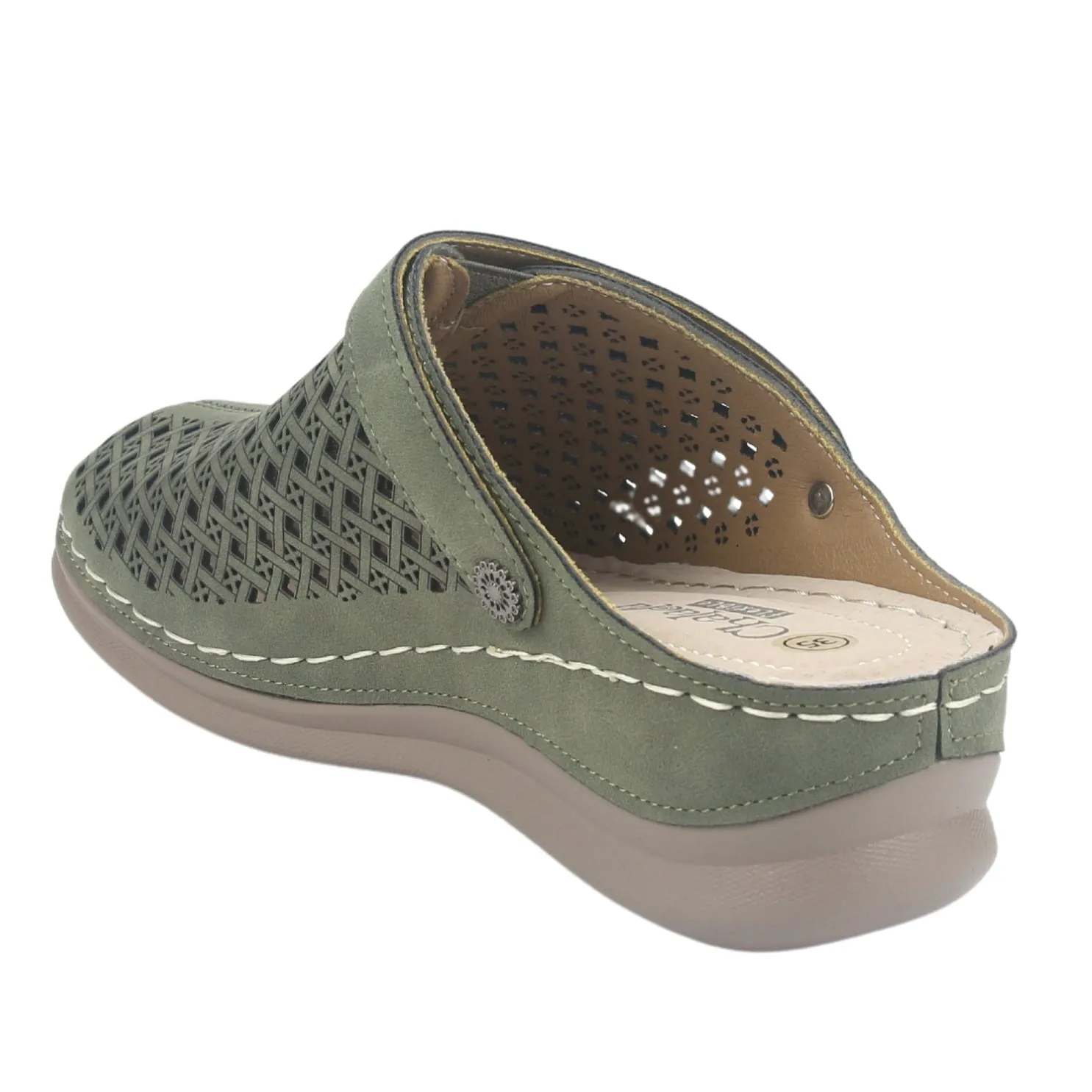 Zapato Chalada Mujer Musa-3 Verde Casual
